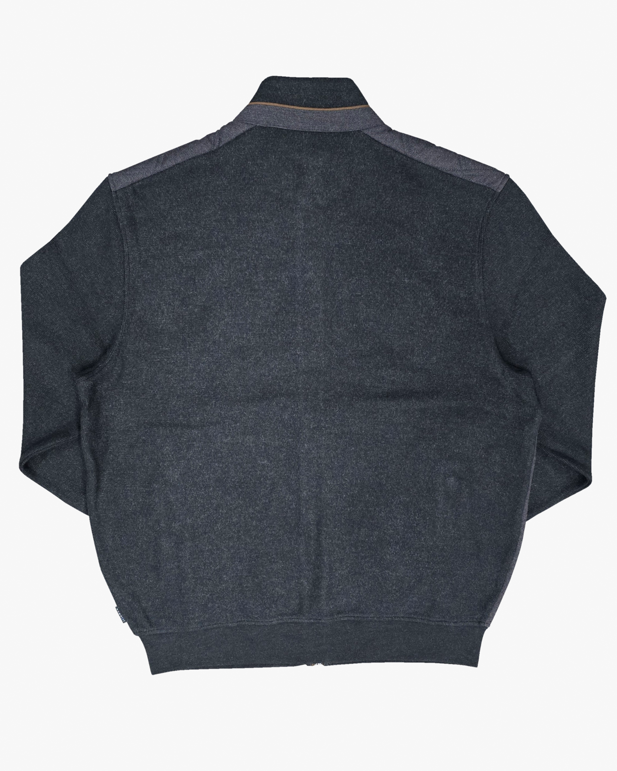 Quilted Front Hybrid Jacket in Dark Grey
