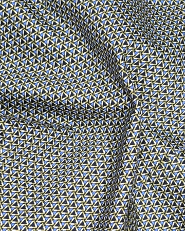 Jersey Stretch Slim Fit Casual Shirt in Golden Triangles