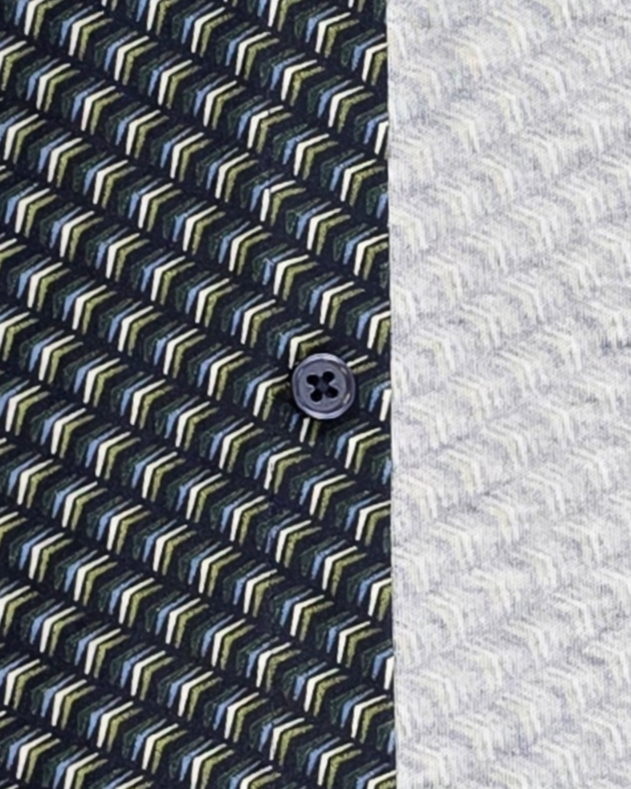 Jersey Stretch Slim Fit Casual Shirt in Quadruple Chevron