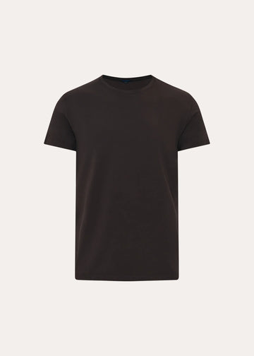 Iconic Pima Cotton Stretch T-Shirt in Ganache