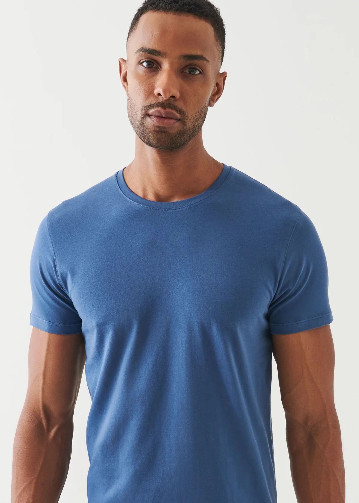 Iconic Pima Cotton Crew Neck in Indigo