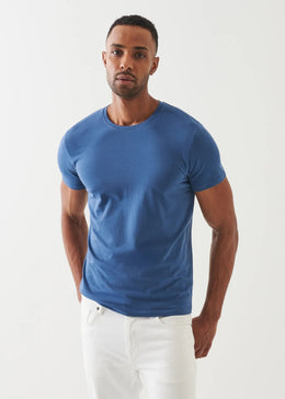 Iconic Pima Cotton Crew Neck in Indigo