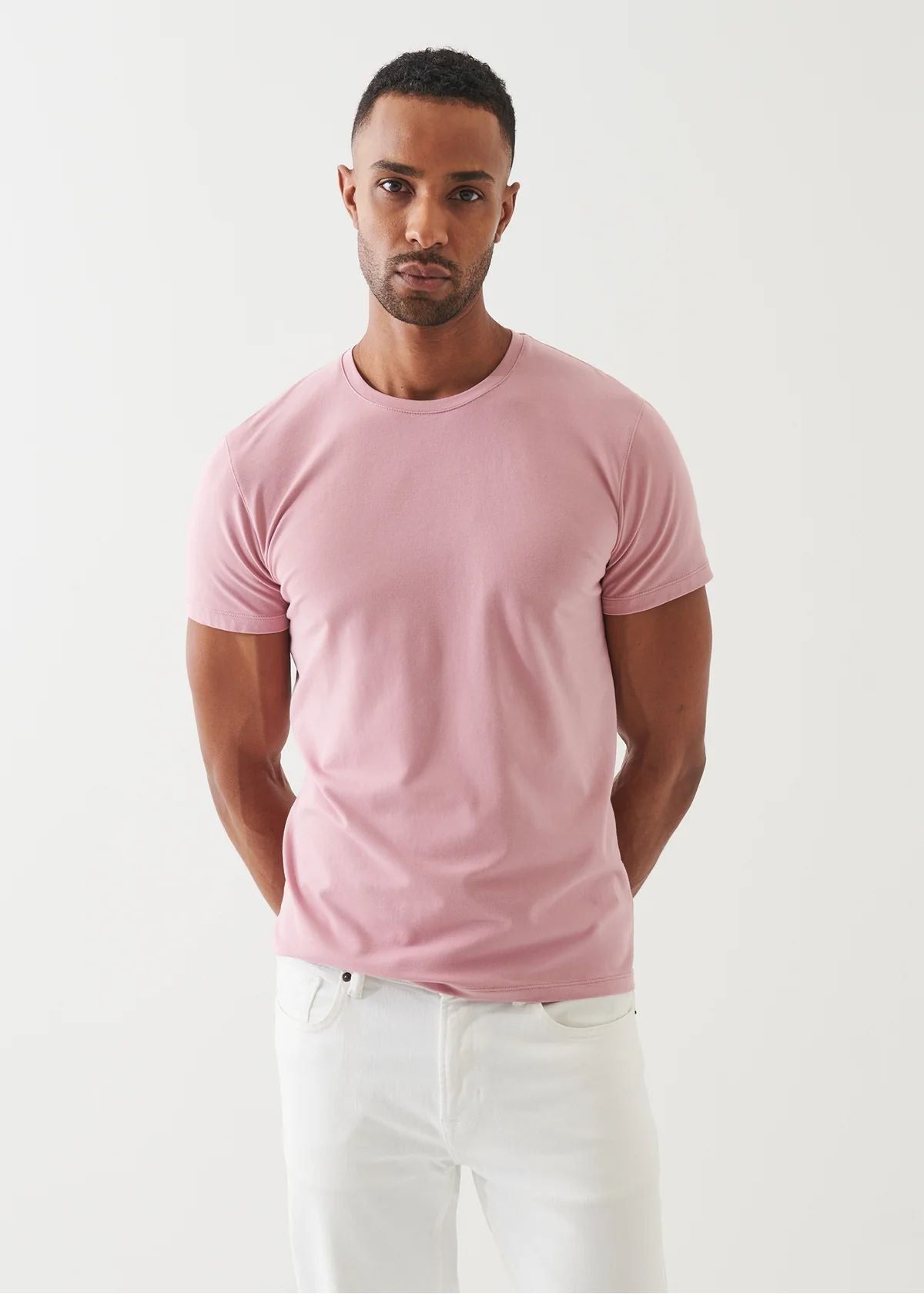 Iconic Pima Cotton Crew Neck in Peony