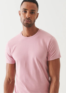 Iconic Pima Cotton Crew Neck in Peony