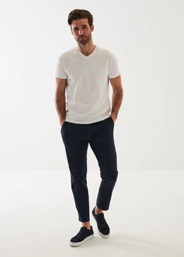 Iconic Pima Cotton V-Neck in White