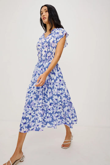 Amellia Dress in Blue Amaranth