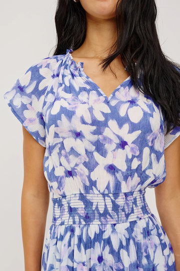 Amellia Dress in Blue Amaranth