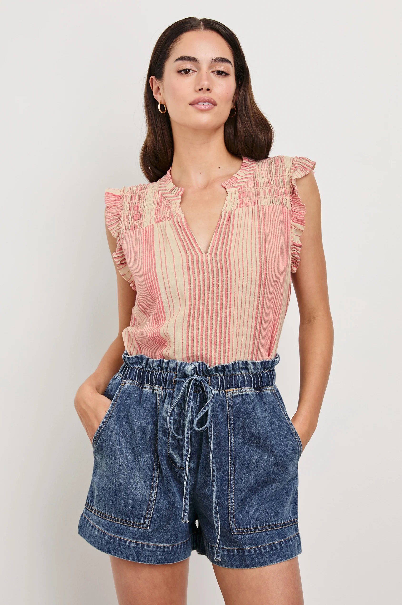 Arlene Top in Salerno Stripe