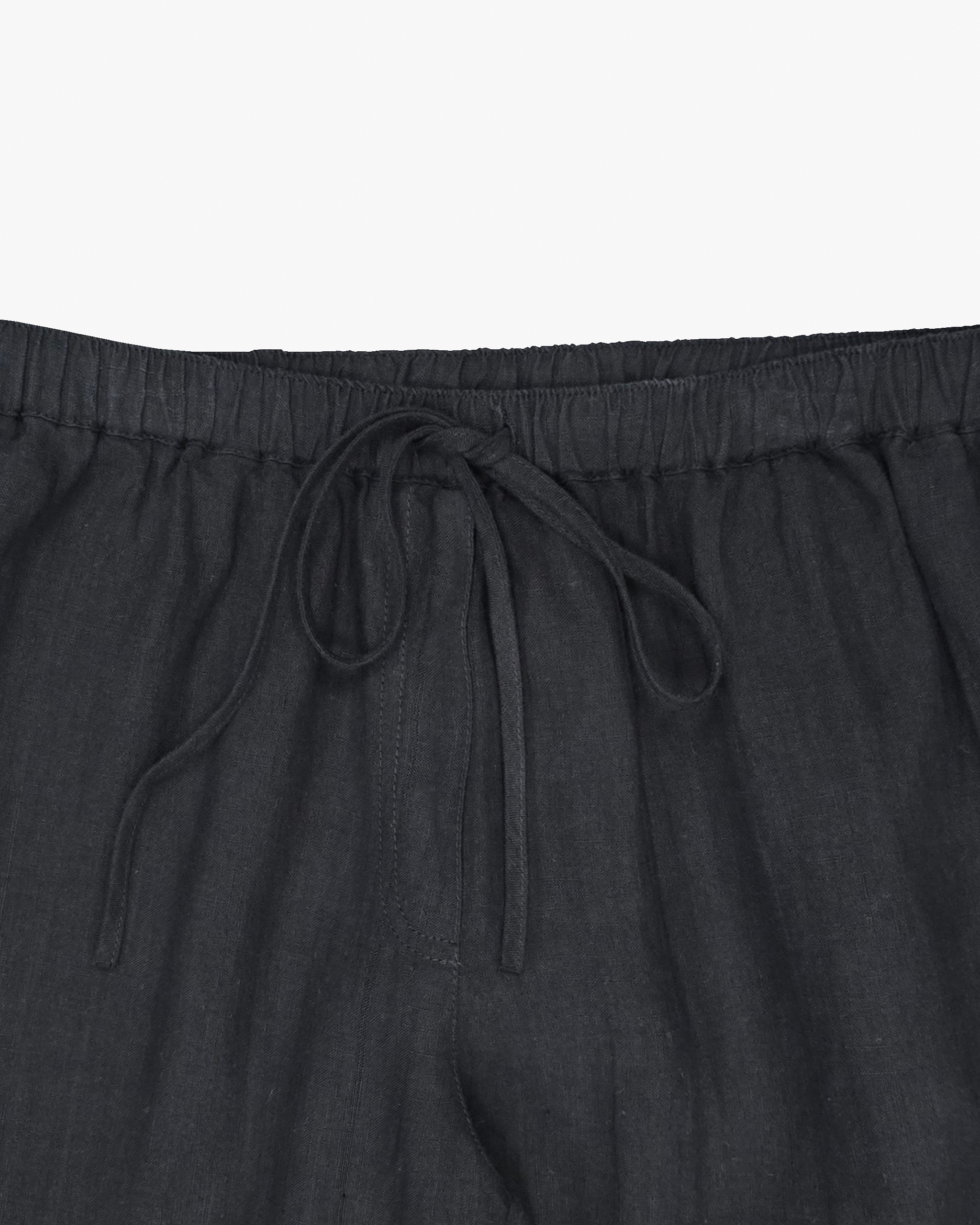 Allen Linen Pant in Black