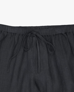 Allen Linen Pant in Black