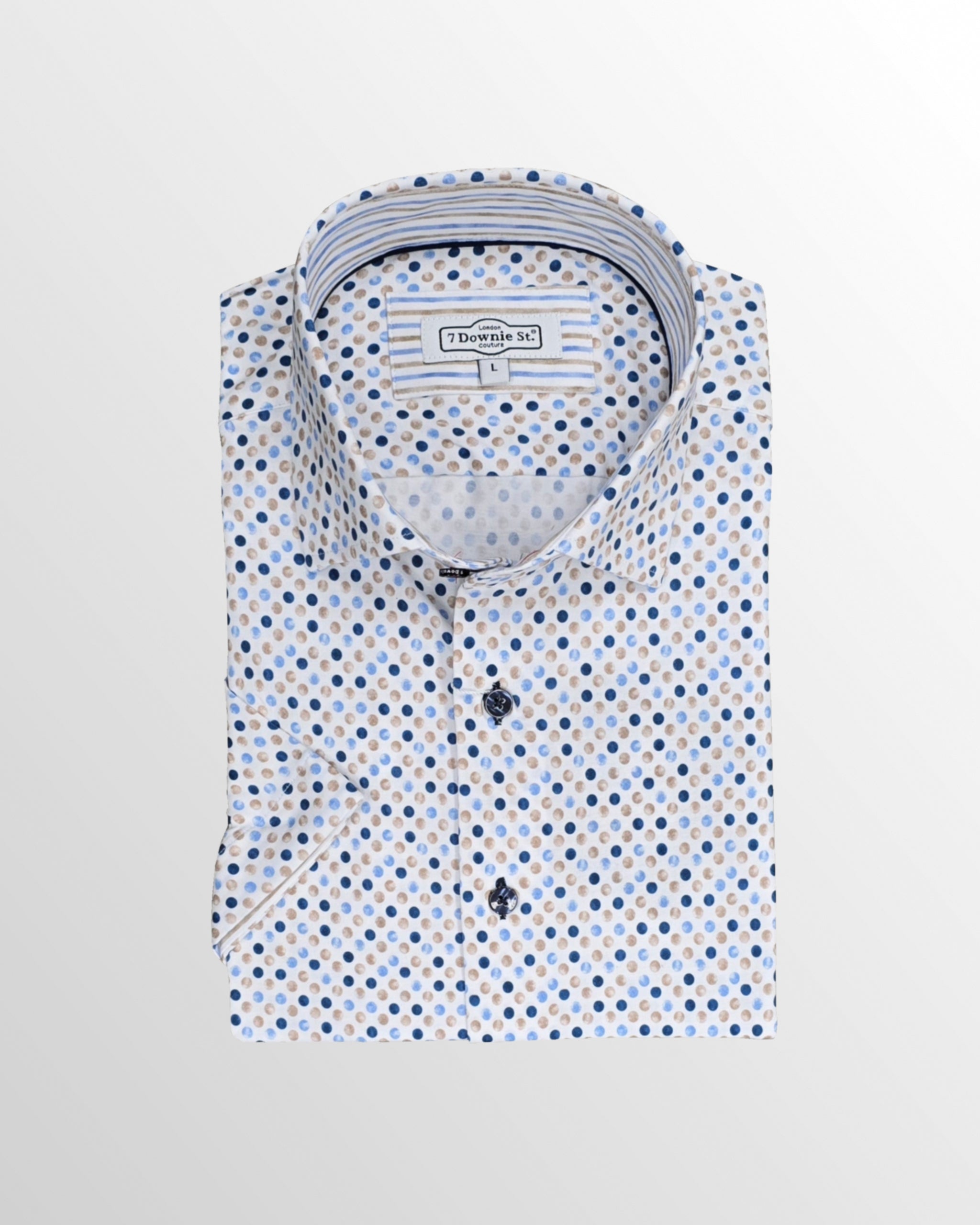 Amore Collection Sport Shirt in Multi Dots.