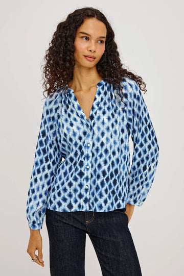 Saint Shirt in Sapphire Shibori