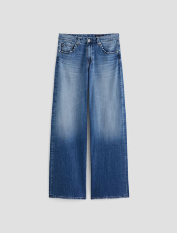 Adria Low Rise Wide Leg Jean in Headline