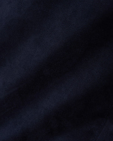 Suede Look Outerwear Jacket in Navy