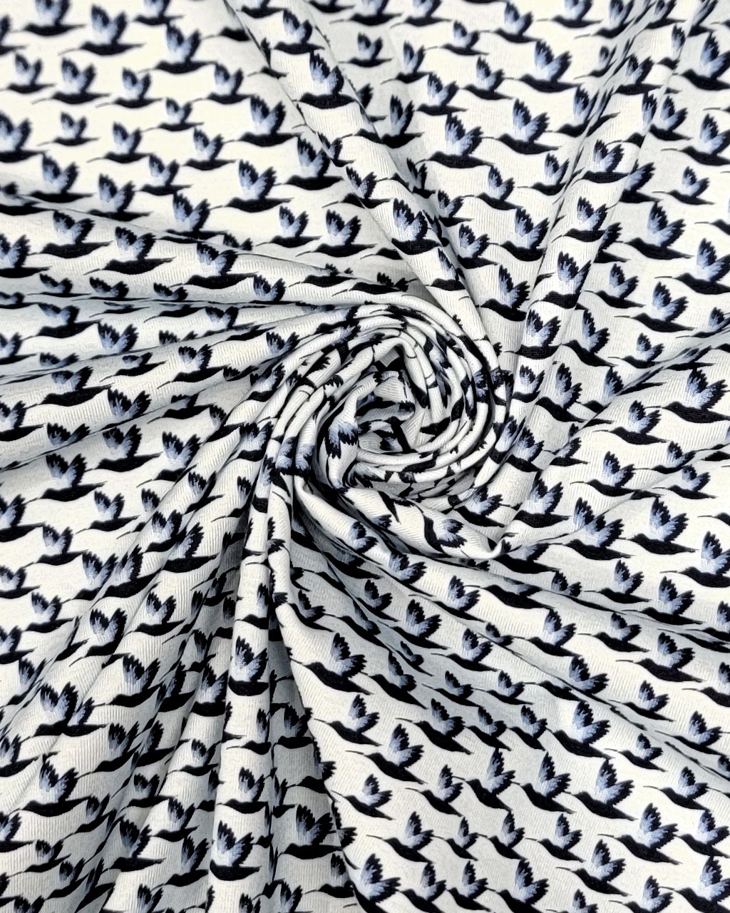 Bugatchi OoohCotton Casual Shirt in Blue Mini Birds