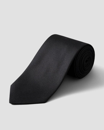Basketweave Tie in Black
