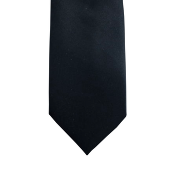 Satin Solid Tie in Black
