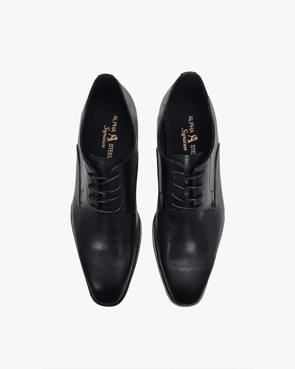 Perforated Toe Dress Shoe in Black