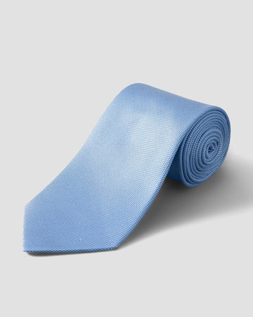 Basketweave Tie in Blue