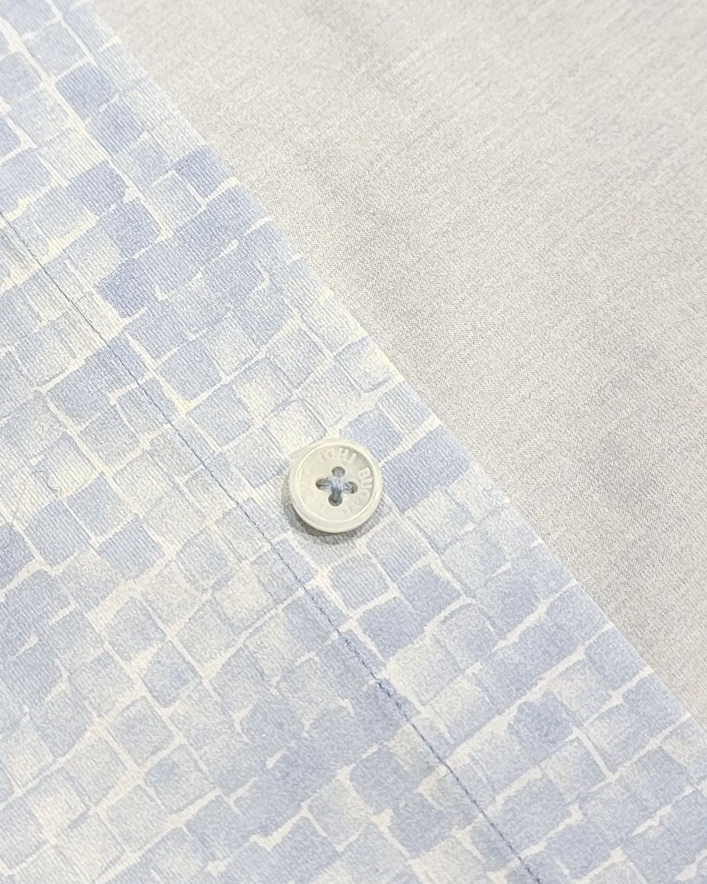 Bugatchi OoohCotton Casual Shirt in Light Blue Tile