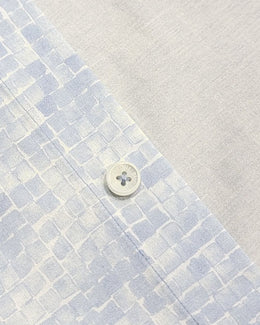Bugatchi OoohCotton Casual Shirt in Light Blue Tile