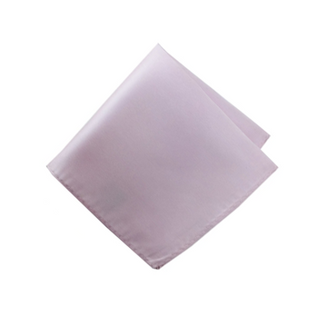 Satin Solid Pre-Tied Pocket Square in Blush