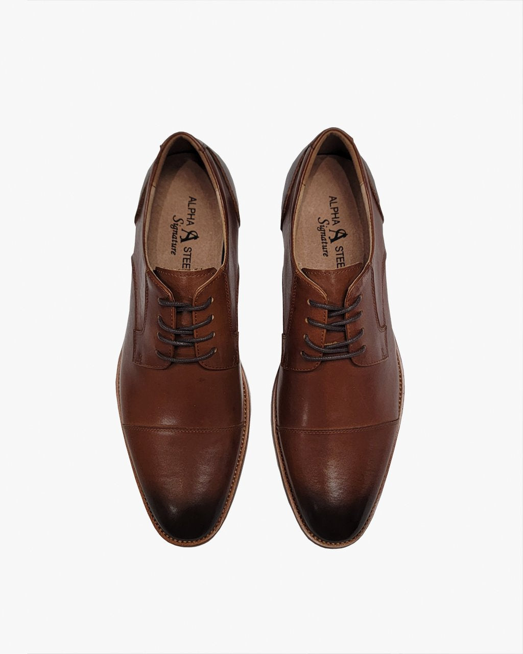 Cap Toe Dress Shoe in Brown