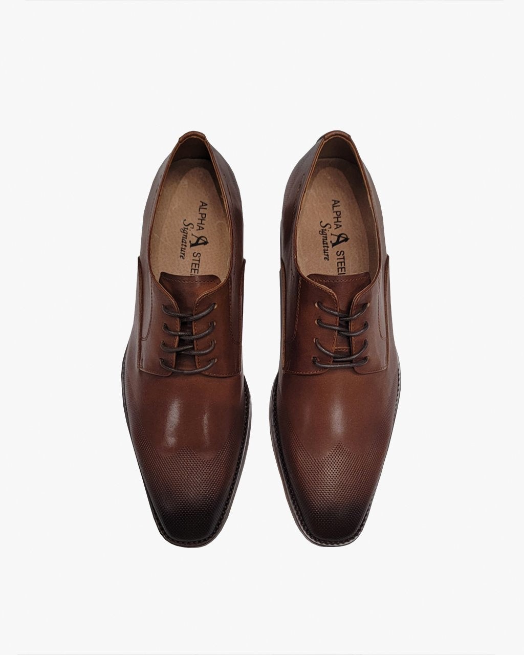 Perforated Toe Dress Shoe in Brown