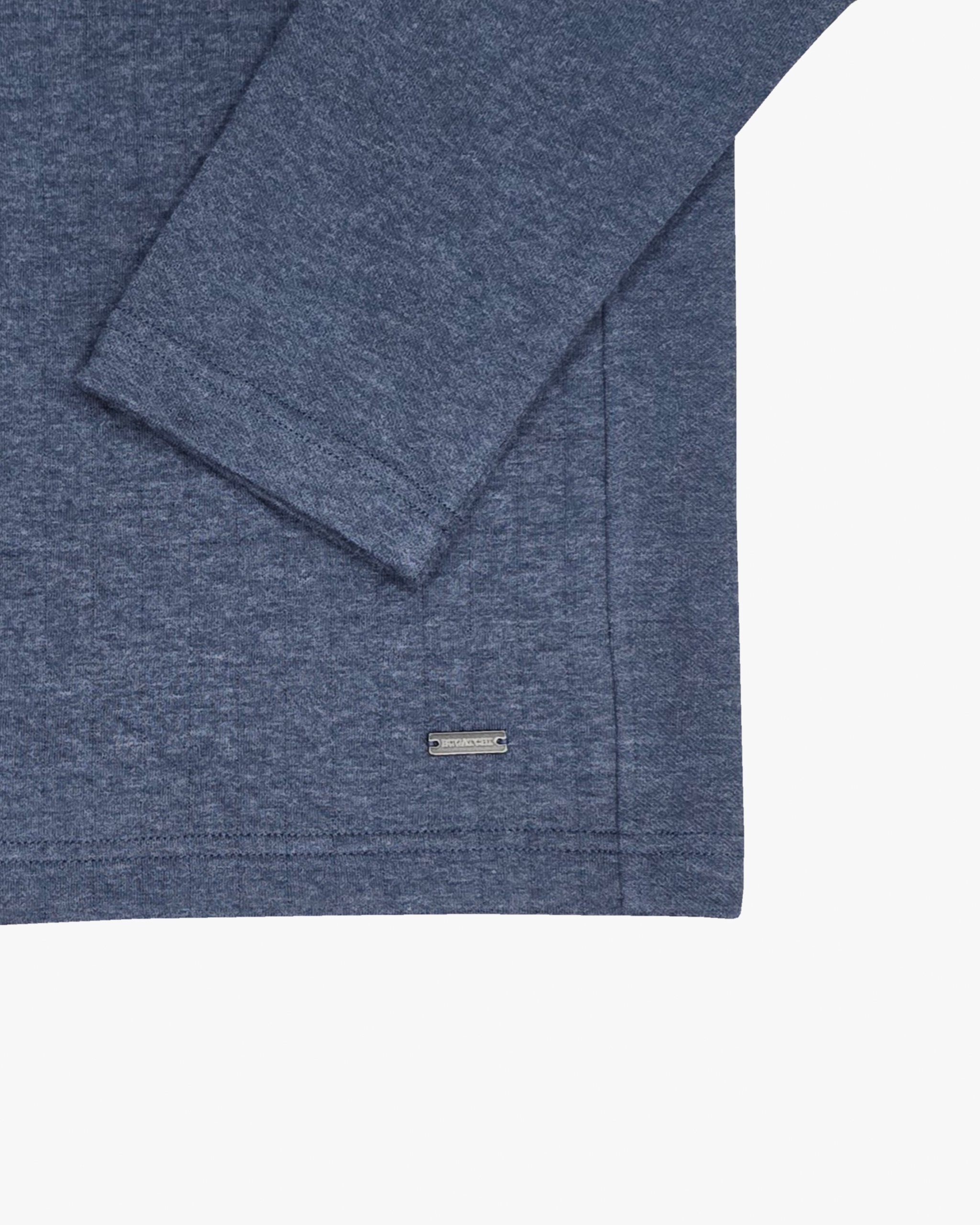 Quilted 1/4 Zip Pullover in Blue
