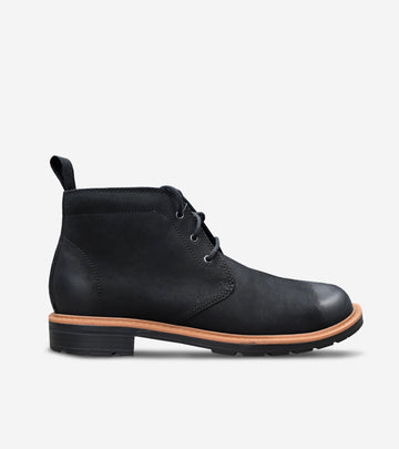 Chamberlain Grand Chukka Boot in Black Nubuck