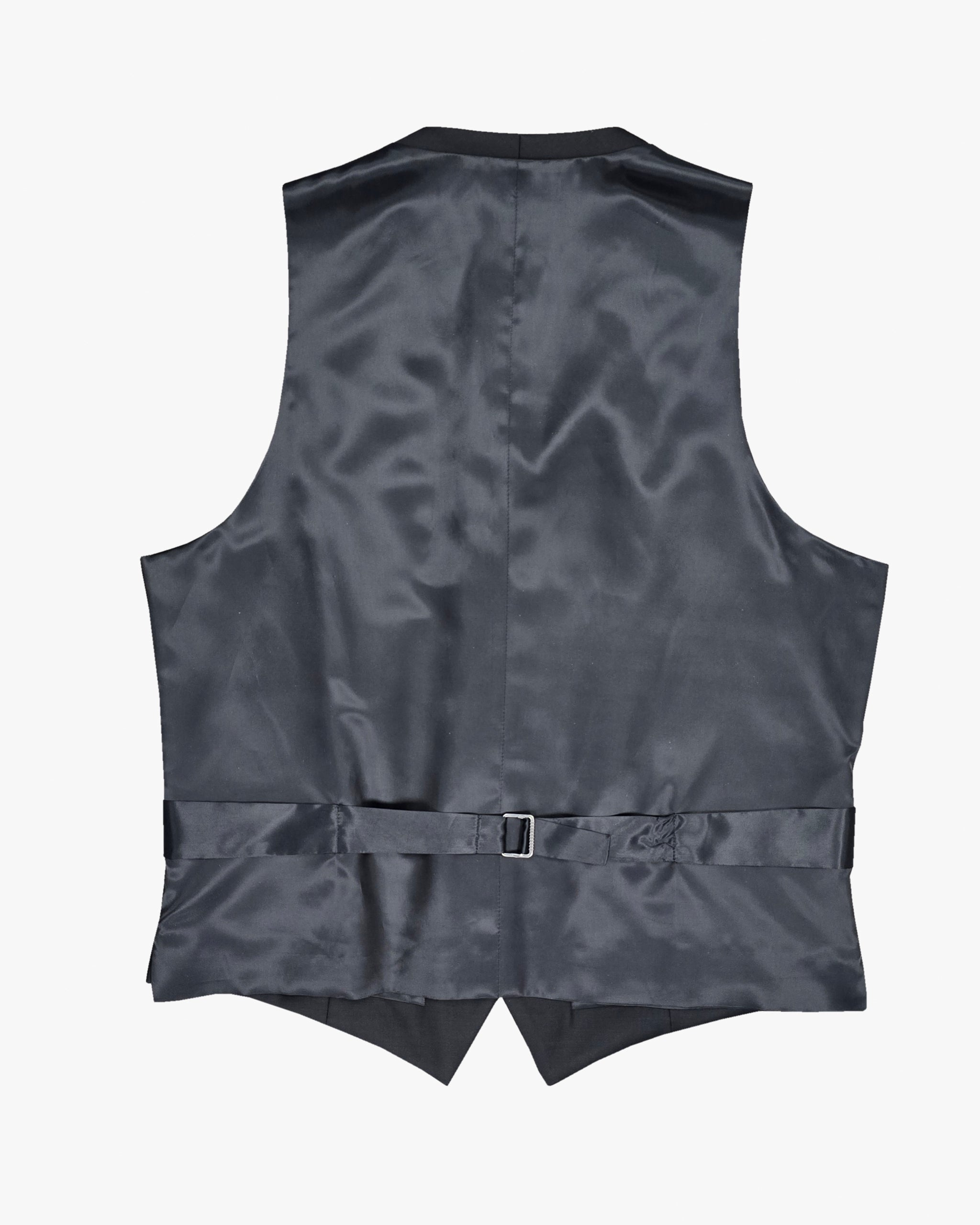Formal Wool Vest in Black