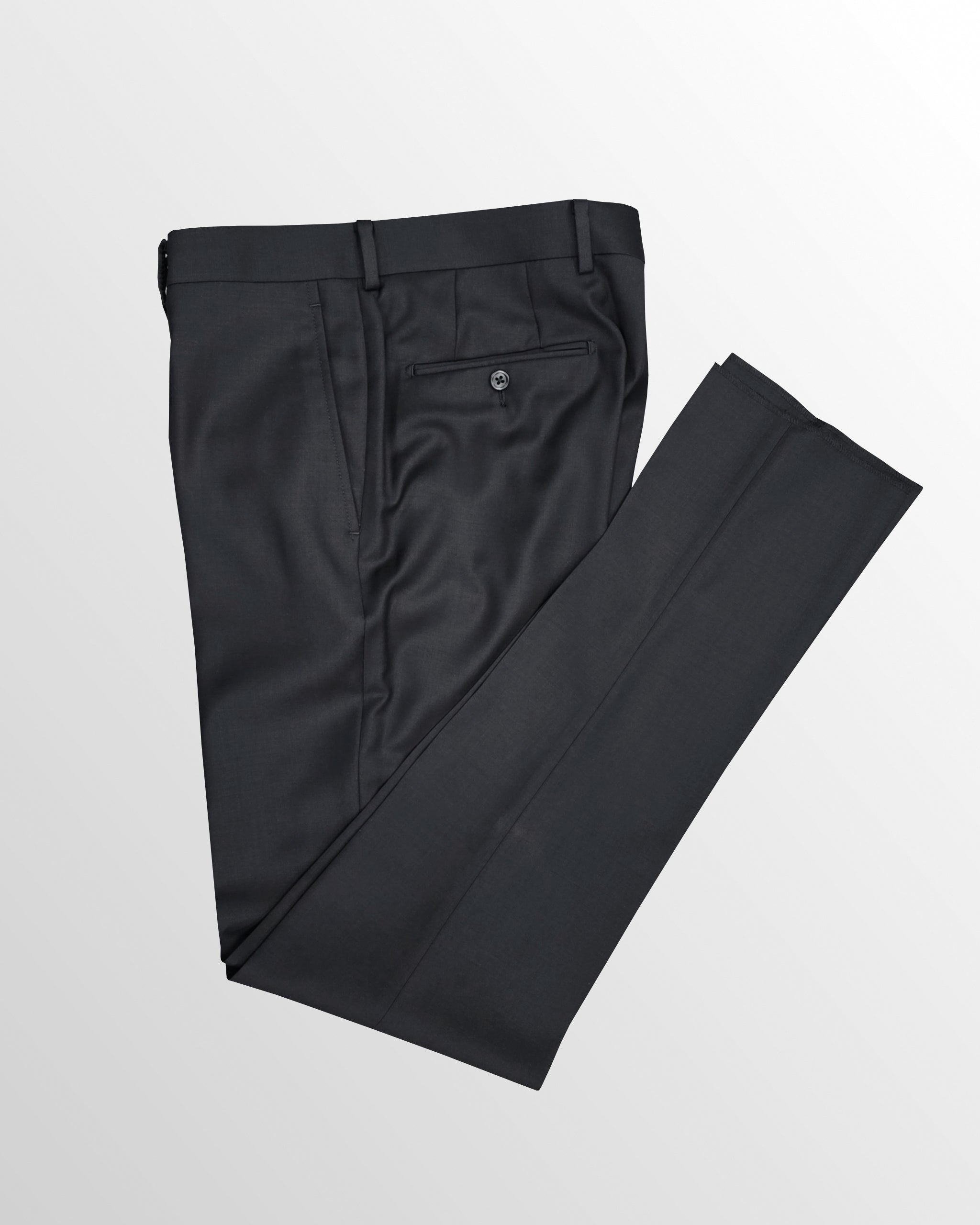 Super 120's Wool Suit in Black