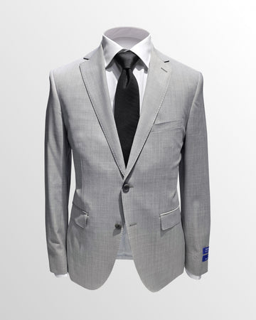 Super 120's Wool Suit in Light Grey