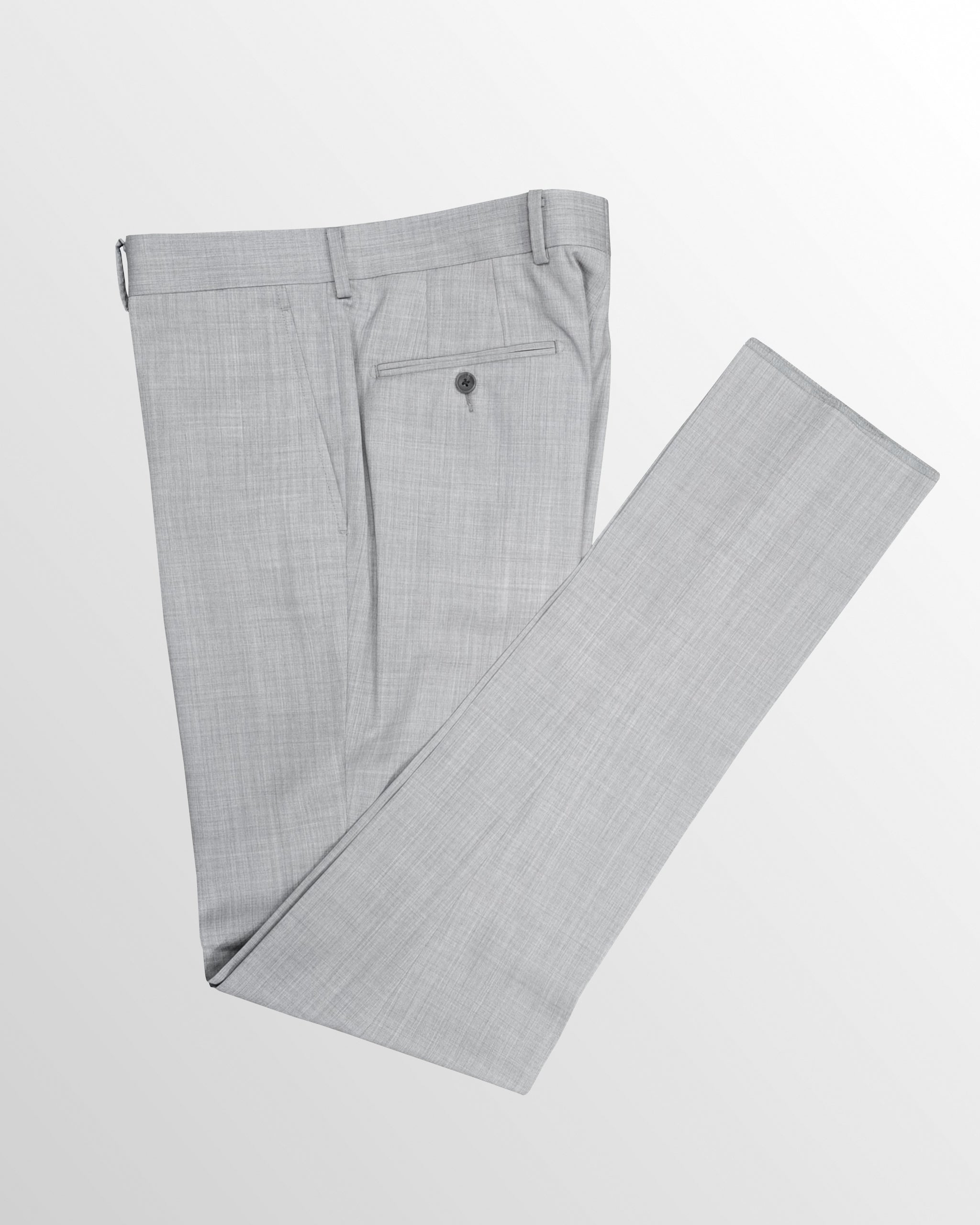 Super 120's Wool Suit in Light Grey