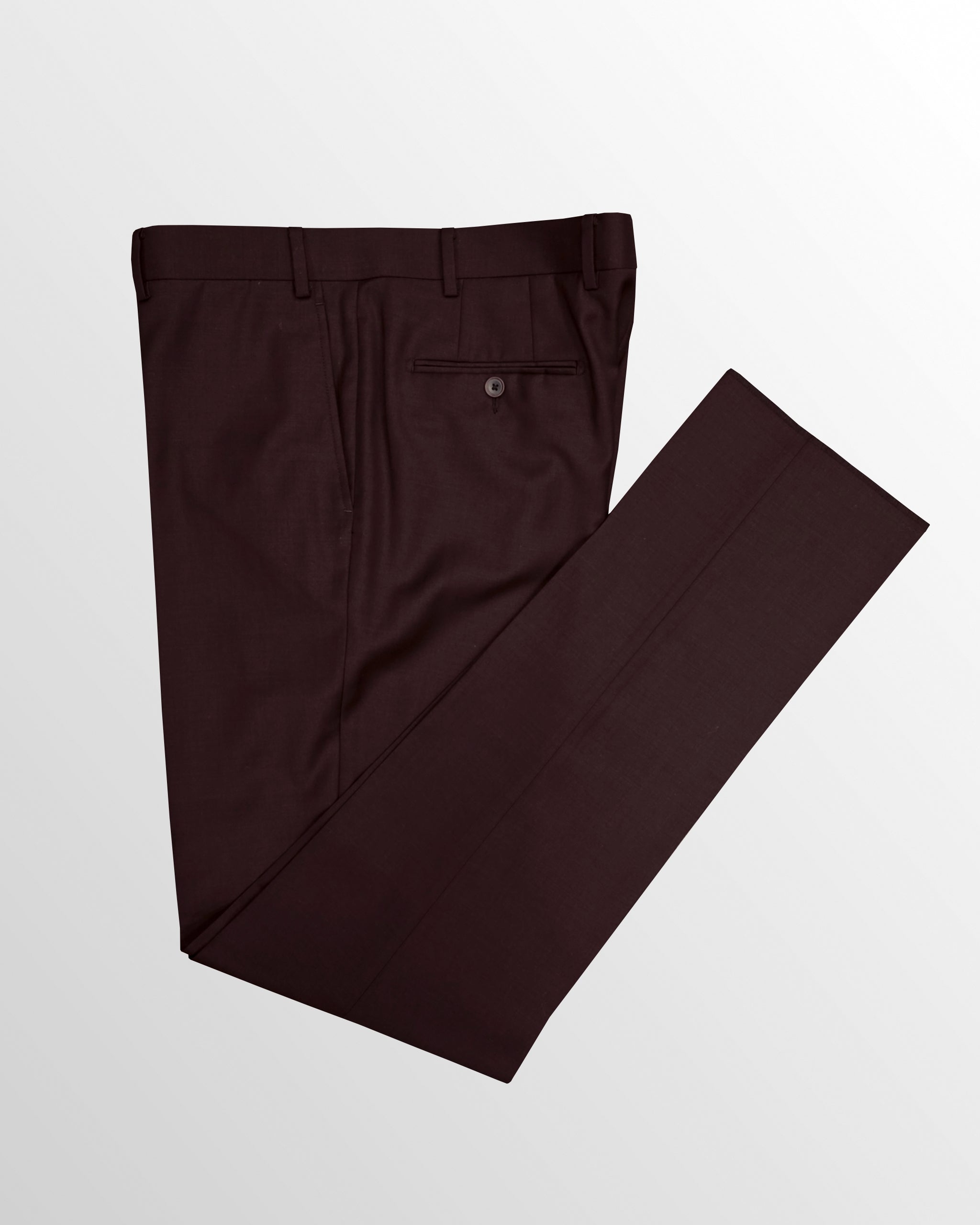 Super 120's Wool Suit in Wine