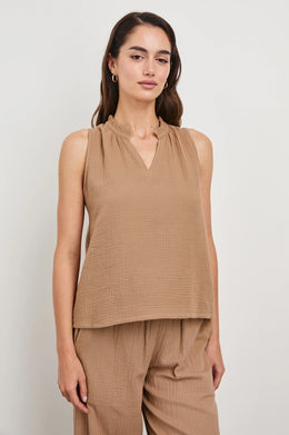 Christy Top in Taupe