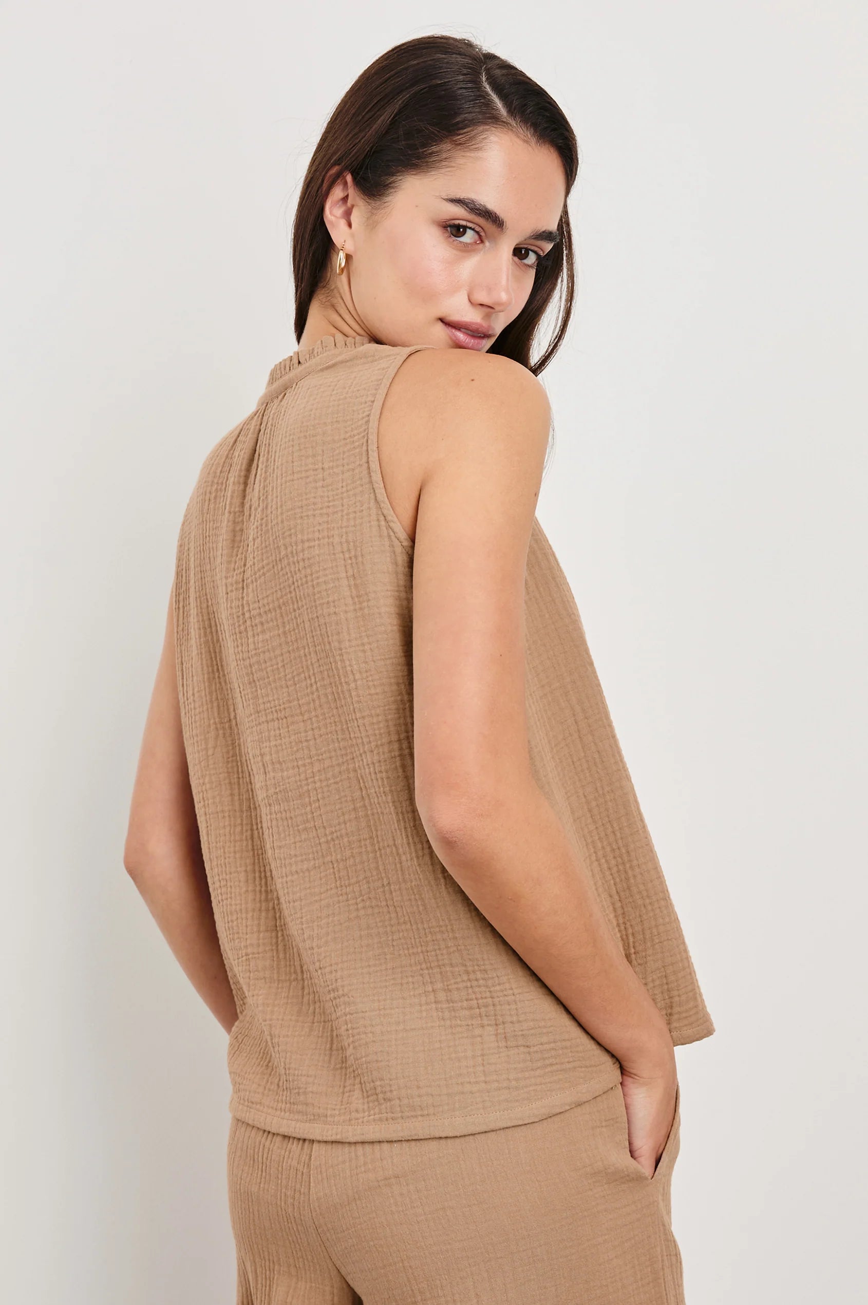 Christy Top in Taupe
