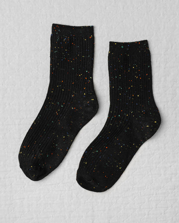 Confetti Socks in Coal