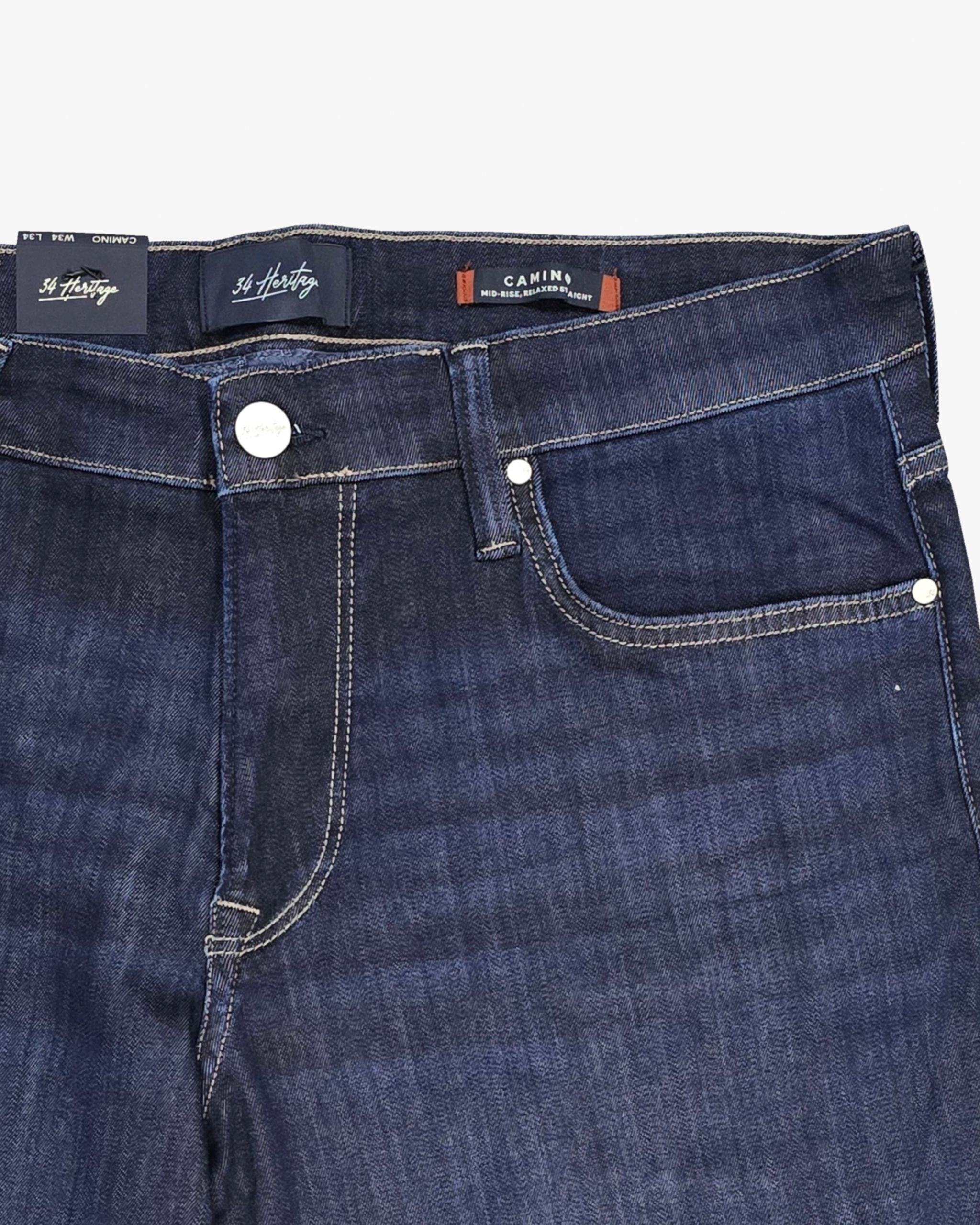 Camino Relaxed Straight Leg Jean in Deep Brushed Urban