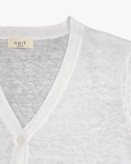 Cora Cardigan in White
