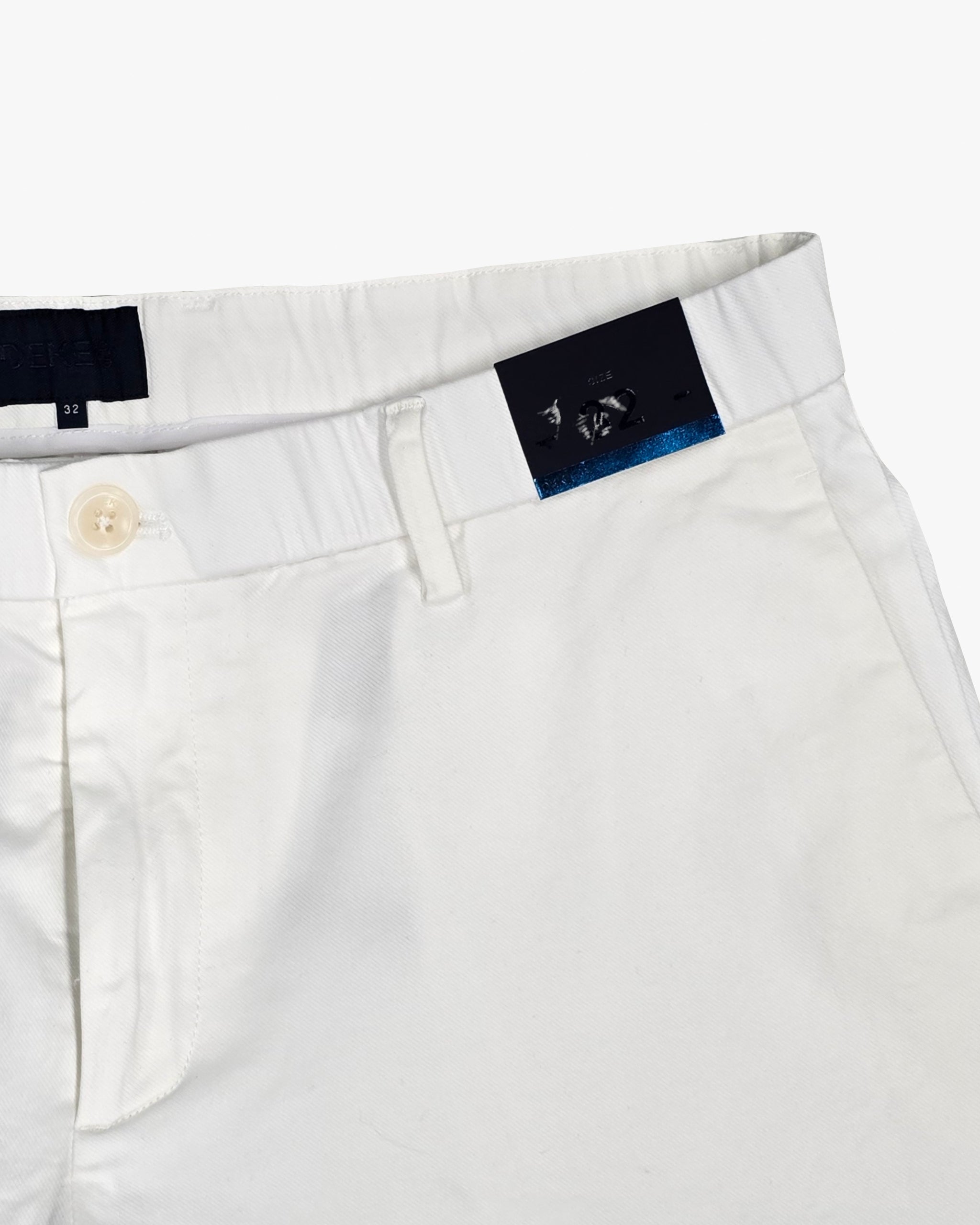 Oasis Bermuda Short in White LuxeFlex Twill