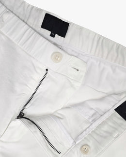 Oasis Bermuda Short in White LuxeFlex Twill