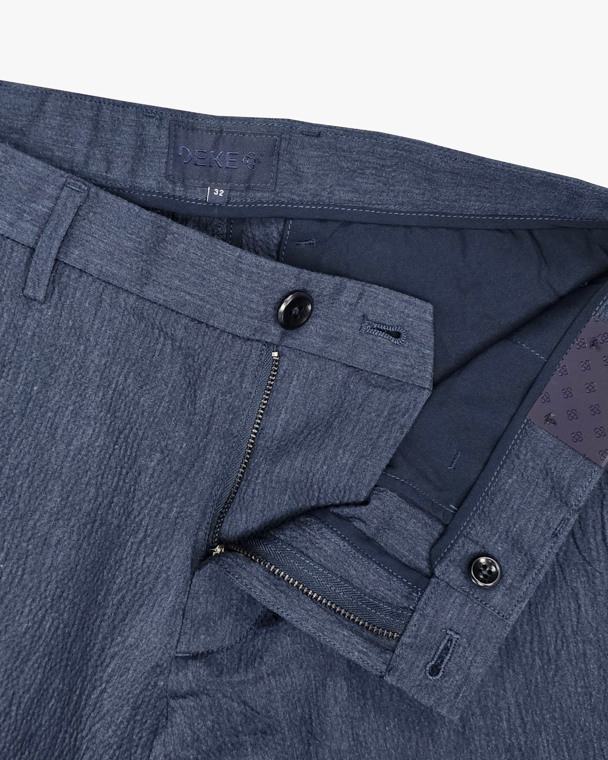 Oasis Bermuda Short in Indigo Supernatural Seersucker