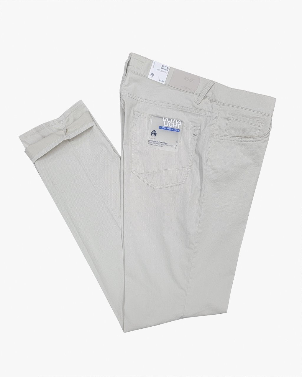 Brax Chuck Ultra Light Casual Pant in Sand