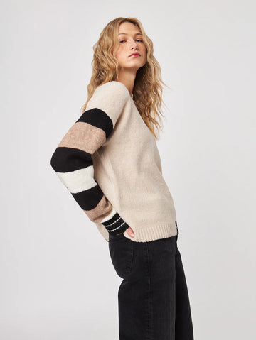 Reed Sweater in Birch Stripe