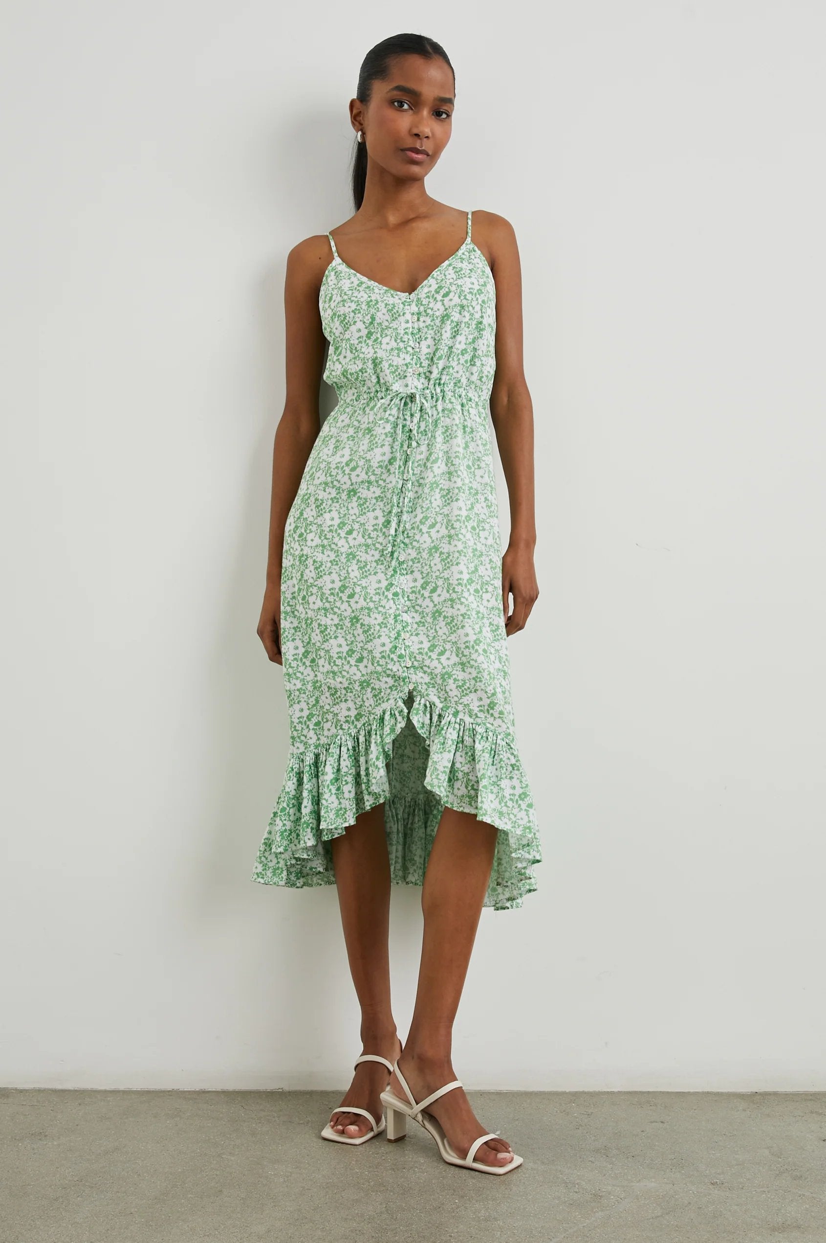 Rails Frida Dress in Green Texture Floral