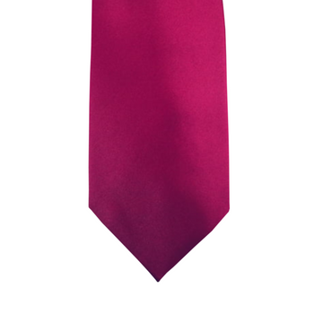 Satin Solid Tie in Fuchsia
