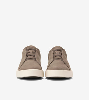 Grand Pro Luxe Slip-On Sneakers in Truffle Nubuck/Ivory