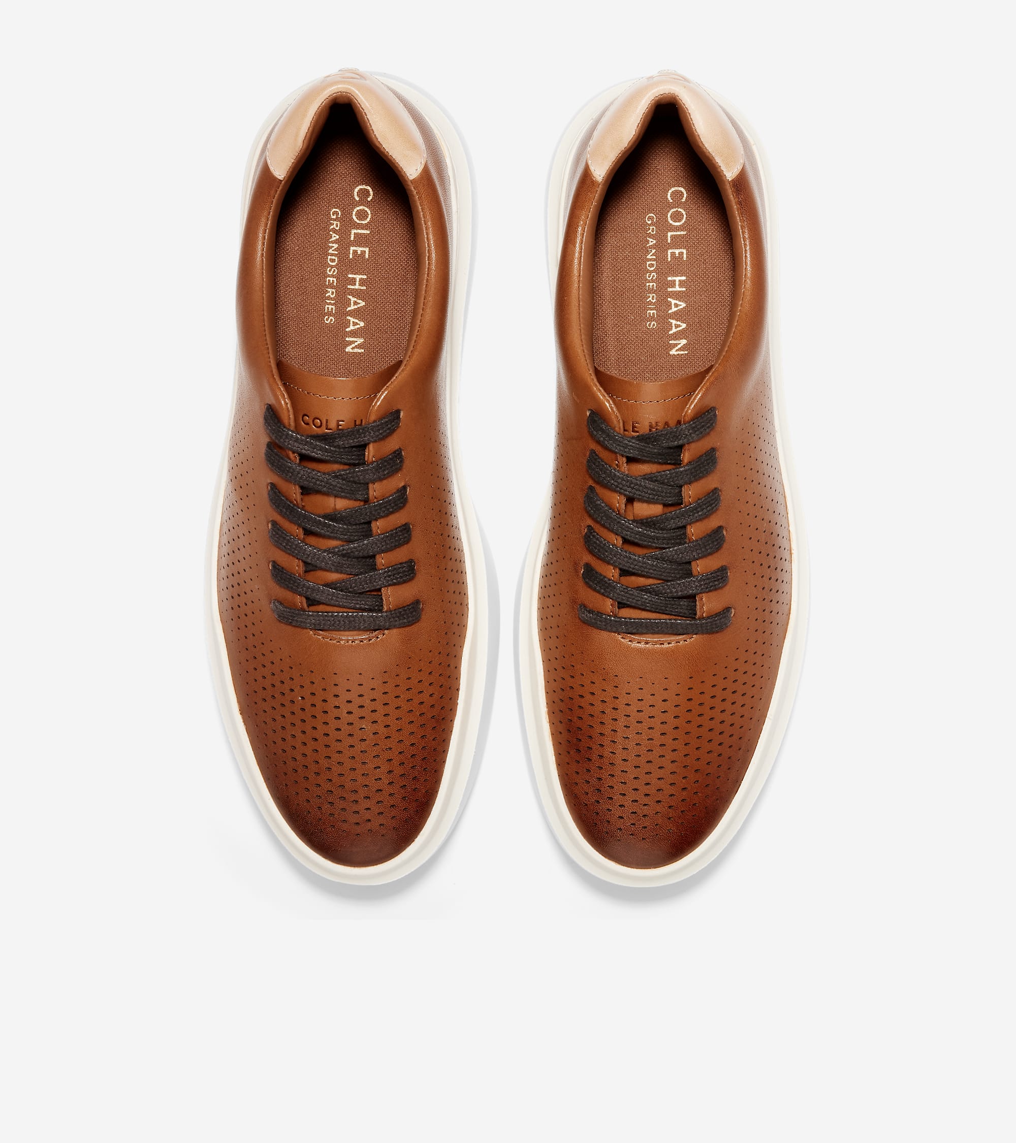 GrandPrø Rally Laser Cut Sneakers in British Tan