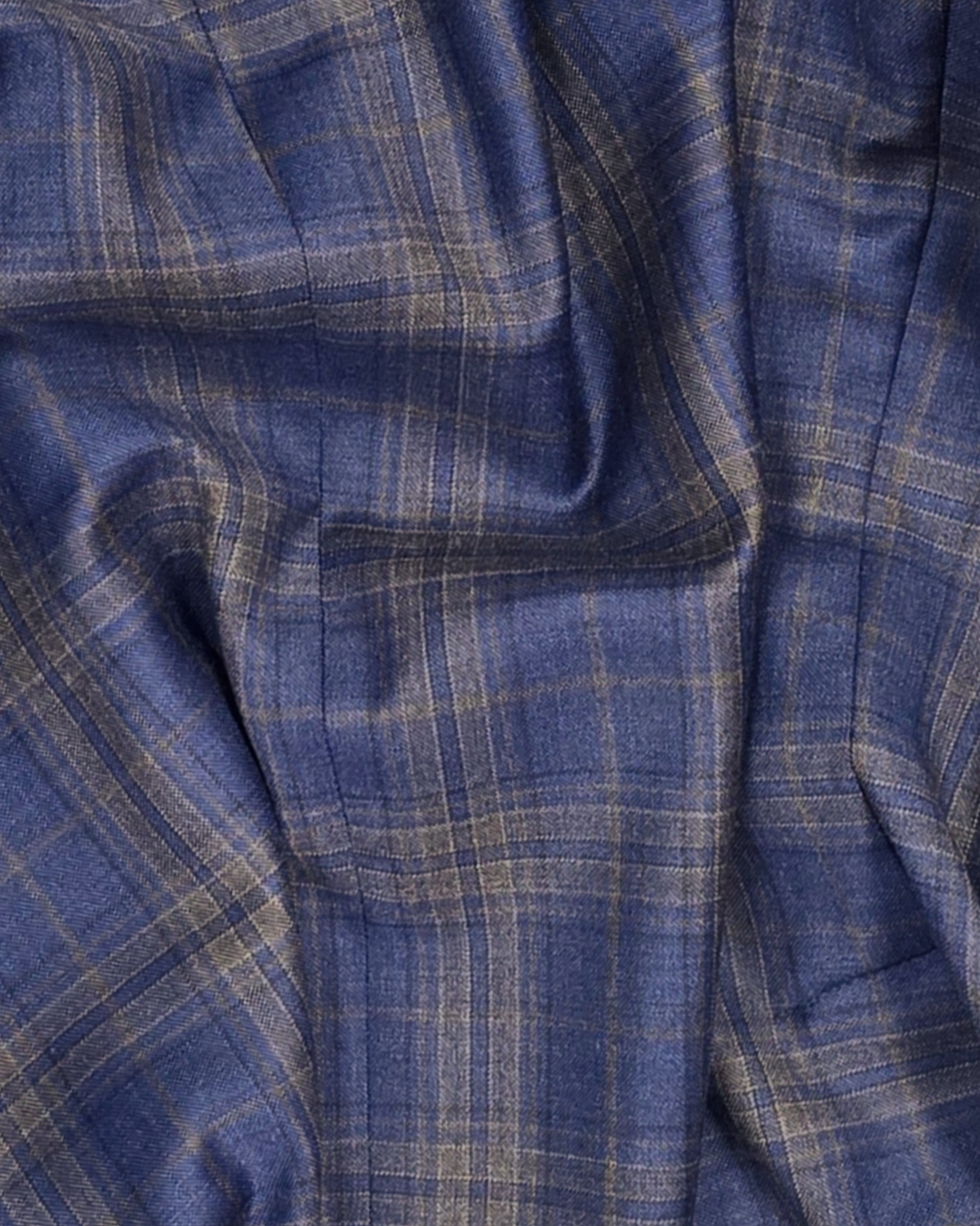 Gio Sport Jacket in Blue/Brown Plaid